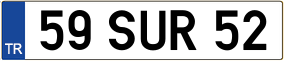 Truck License Plate